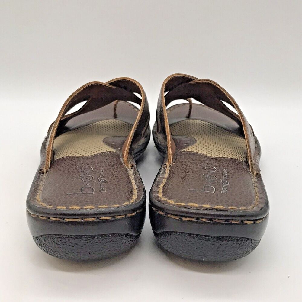 B.O.C. Kalba French Roast Brown Full Grain Leather Strappy Women's 8M Sandals - Picture 4 of 11
